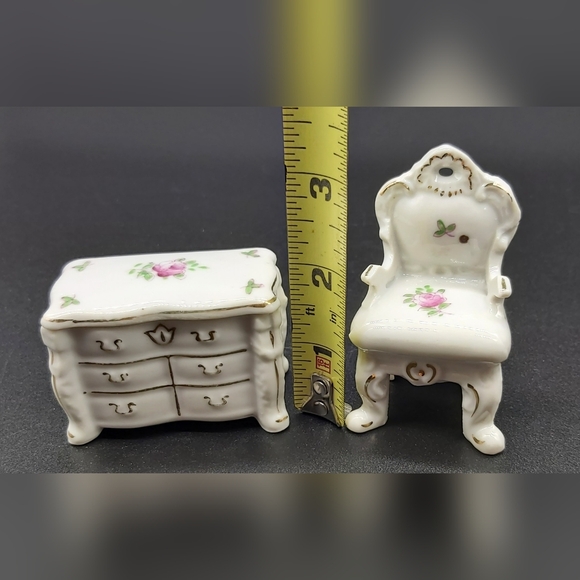 Vintage Porcelain doll furniture - Picture 4 of 6